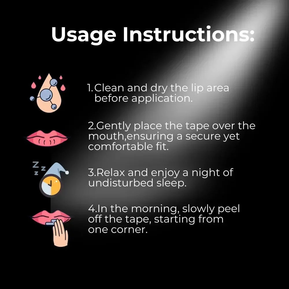 30/60Pcs Mouth Tape Sleeping Keep Mouth Close Prevent Snoring Gentle Sleep Strip for Home Travel Mouth Tape for Sleeping